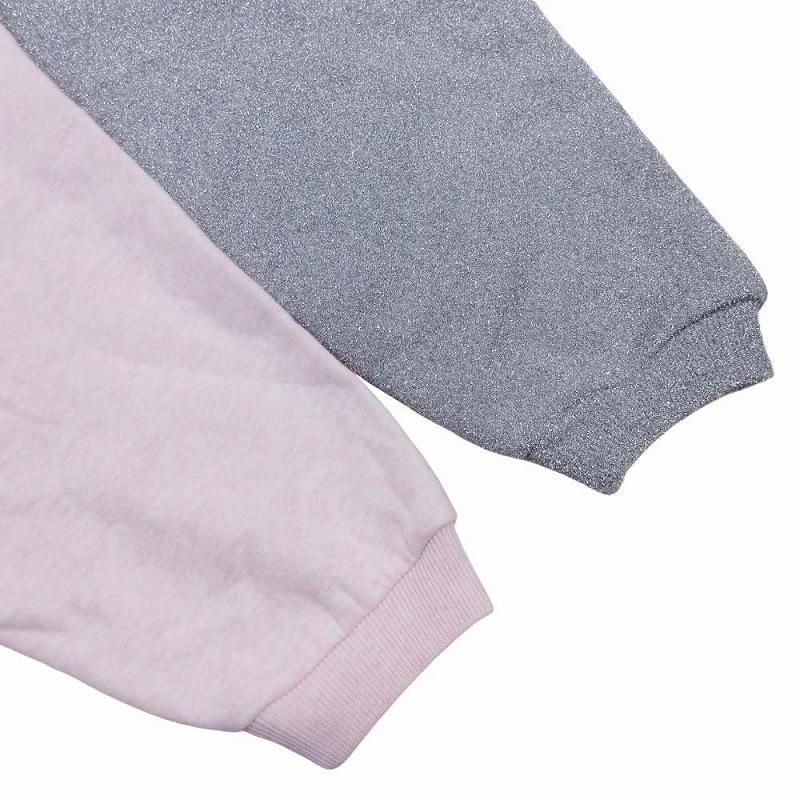 23ss Dior Erl Dior Erl Lame Mix Sweatshirt Hoodie Pullover Cut Cotton Lined