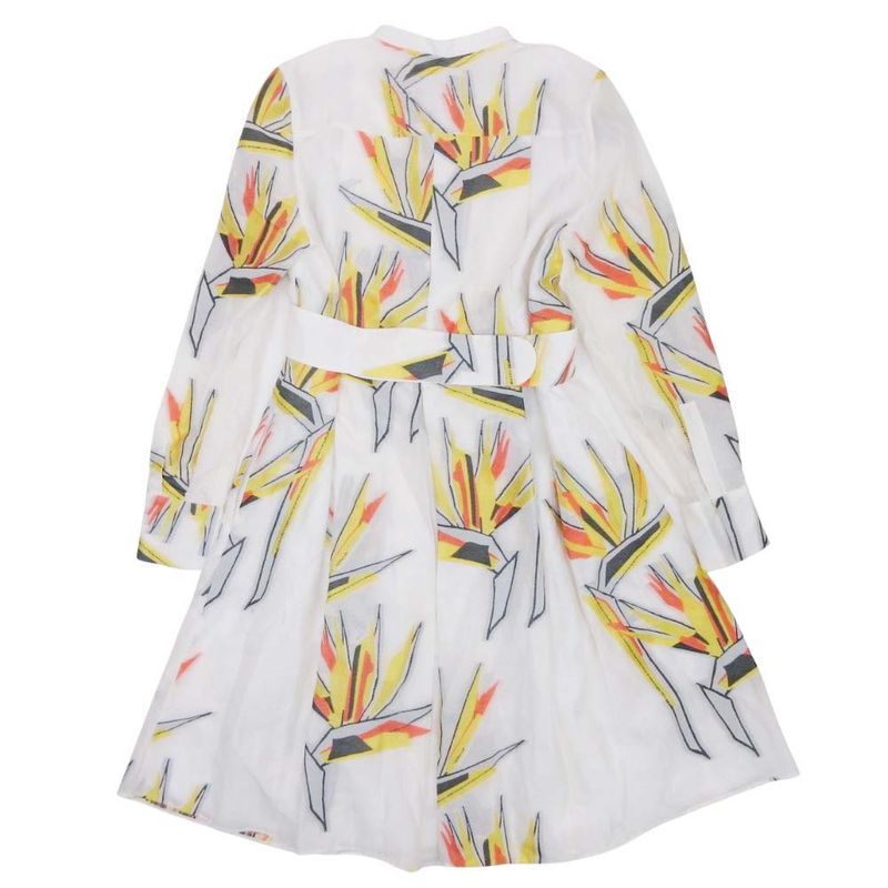16ss Fendi Resort Collection Birds of Paradise Dress Silk Blend Birds of