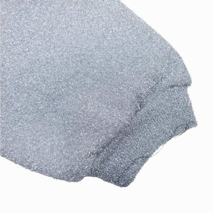 23ss Dior Erl Dior Erl Lame Mix Sweatshirt Hoodie Pullover Cut Cotton Lined