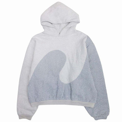 23ss Dior Erl Dior Erl Lame Mix Sweatshirt Hoodie Pullover Cut Cotton Lined