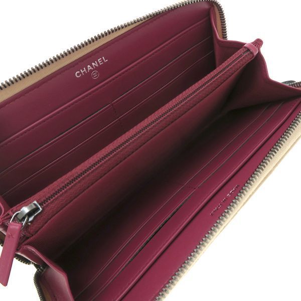 Chanel Round Zipper Long Wallet