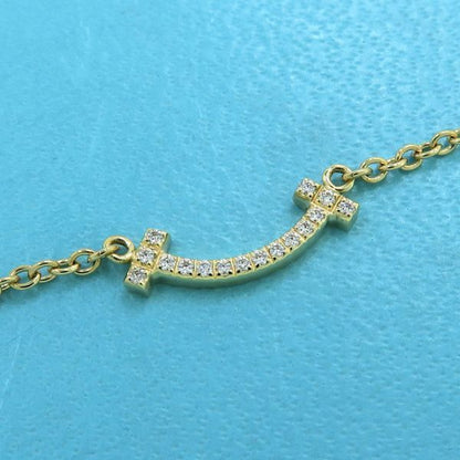 Tiffany & Co T Smile Diamond Bracelet Mini