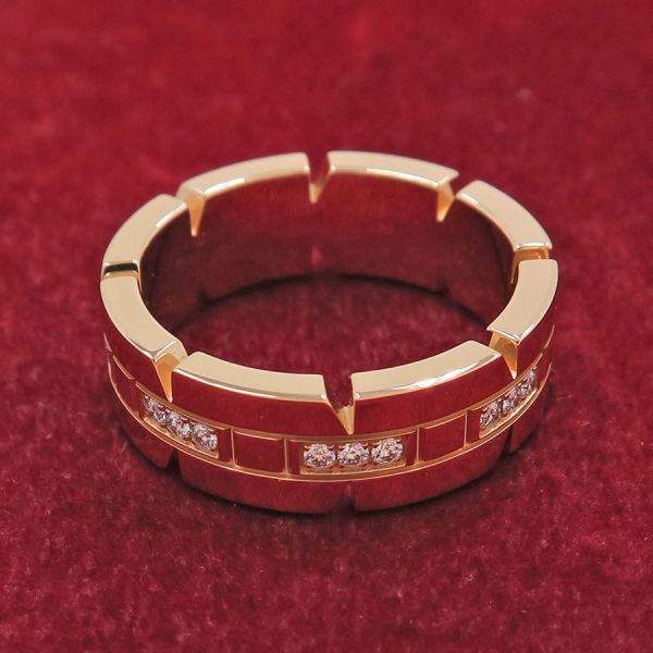 Cartier Tank Francaise Ring Sm Half Diamond #51 (size 10.5 Approx) [none Fee