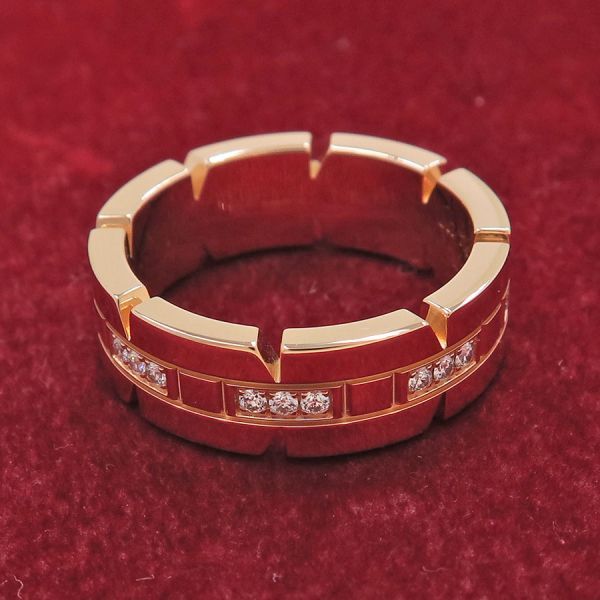 Cartier Tank Francaise Ring Sm Half Diamond #51 (size 10.5 Approx) [none Fee