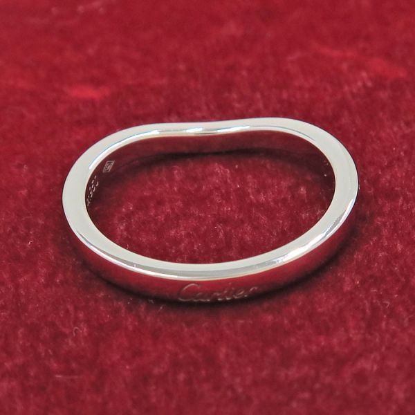 Cartier Ballerina Wedding Ring Pave Diamond #47 (size Near 6.5) [none Fee Gift