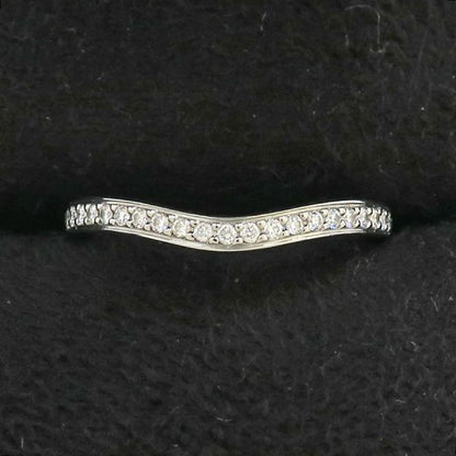 Cartier Ballerina Wedding Ring Pave Diamond #47 (size Near 6.5) [none Fee Gift