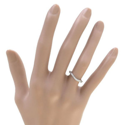 Cartier Ballerina Wedding Ring Pave Diamond #47 (size Near 6.5) [none Fee Gift