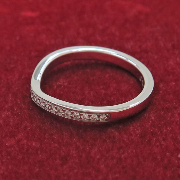 Cartier Ballerina Wedding Ring Pave Diamond #47 (size Near 6.5) [none Fee Gift