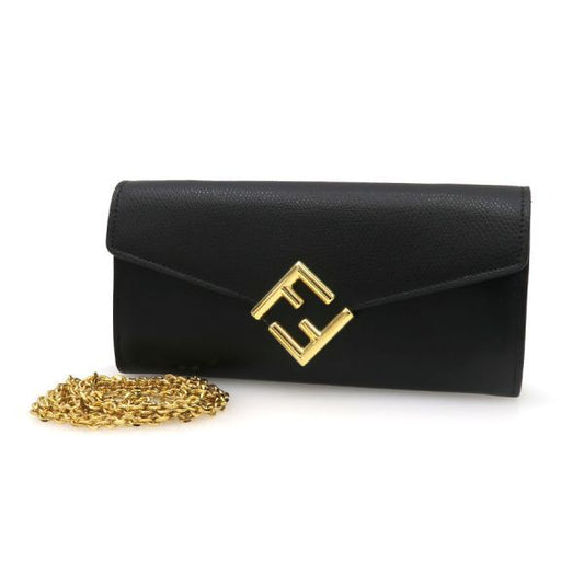 Fendi Ff Diamond Long Wallet with Chain 8m0365alv4f0kur