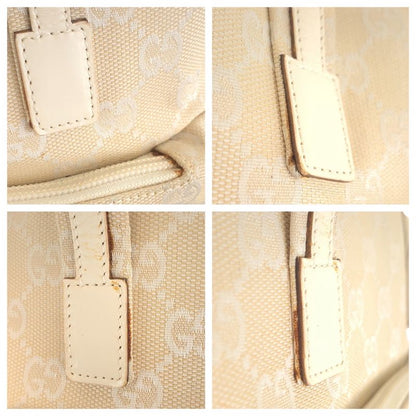 Gucci Beige Ivory GG Canvas 002.1079 Tote Handbag Ladies 506406