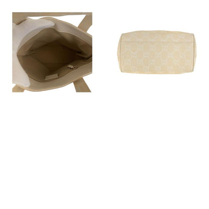 Gucci Beige Ivory GG Canvas 002.1079 Tote Handbag Ladies 506406