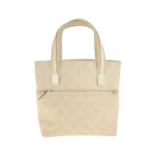 Gucci Beige Ivory GG Canvas 002.1079 Tote Handbag Ladies 506406