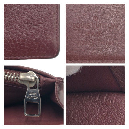 Louis Vuitton Taurillon Portefeuille Brazza Brown Silver Hardware Leather