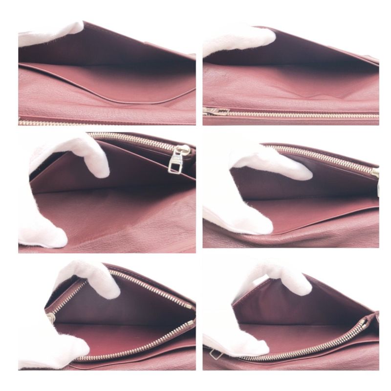 Louis Vuitton Taurillon Portefeuille Brazza Brown Silver Hardware Leather