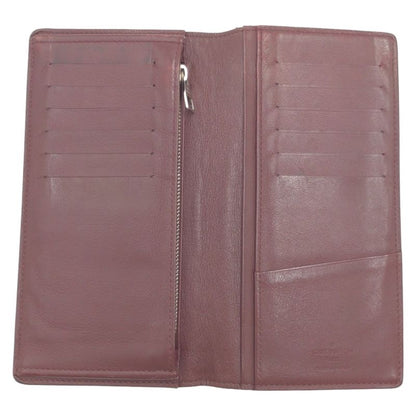 Louis Vuitton Taurillon Portefeuille Brazza Brown Silver Hardware Leather