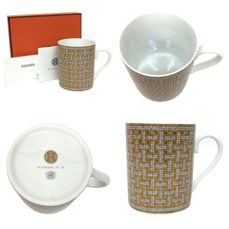Unused Hermes Mug Mosaic van Cattle Mosaic 24 Aq5982