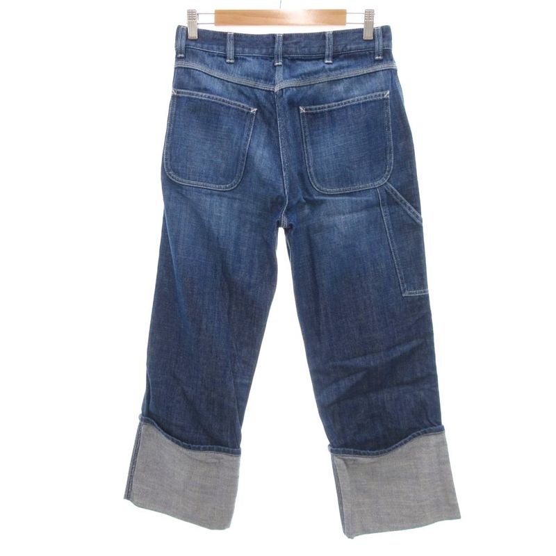 Loewe Fisherman Denim Pants Damaged Rolled Up Cropped 44 Blue Uo Aa
