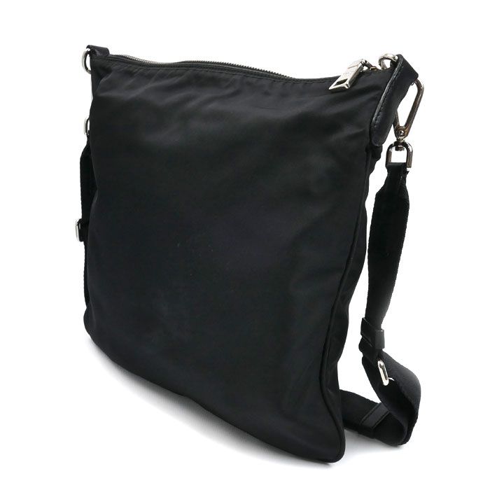 Prada Shoulder Bag Black Bt0715 Unisex Pre-Owned