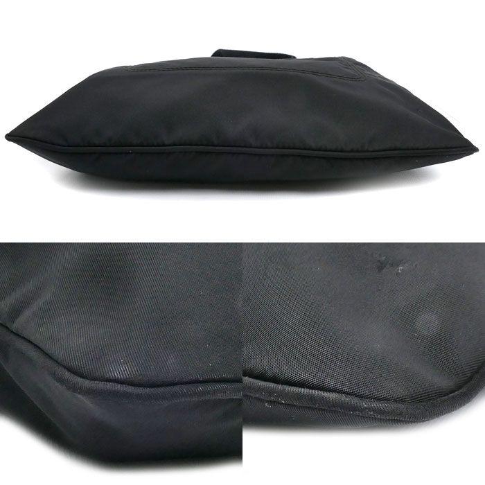 Prada Shoulder Bag Black Bt0715 Unisex Pre-Owned