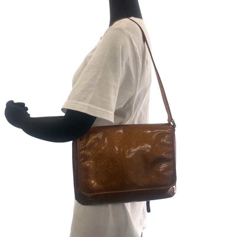Louis Vuitton Vernis Thompson Street Bronze Brown Patent Leather M91301