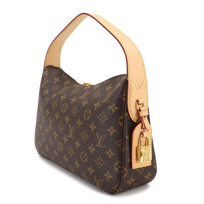 Louis Vuitton Monogram Slouchy PM Shoulder Bag Brown RFID