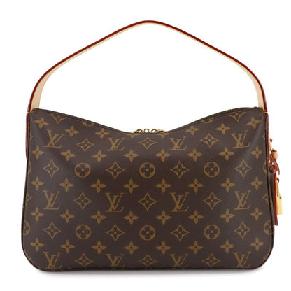 Louis Vuitton Monogram Slouchy PM Shoulder Bag Brown RFID