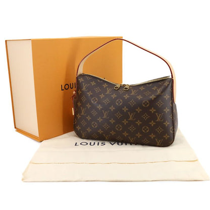 Louis Vuitton Monogram Slouchy PM Shoulder Bag Brown RFID