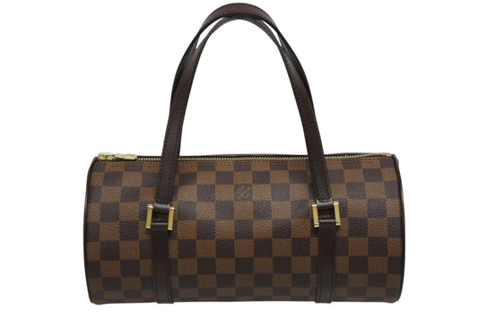 Louis Vuitton Handbag Papillon 30 Damier Canvas Brown Gold 4