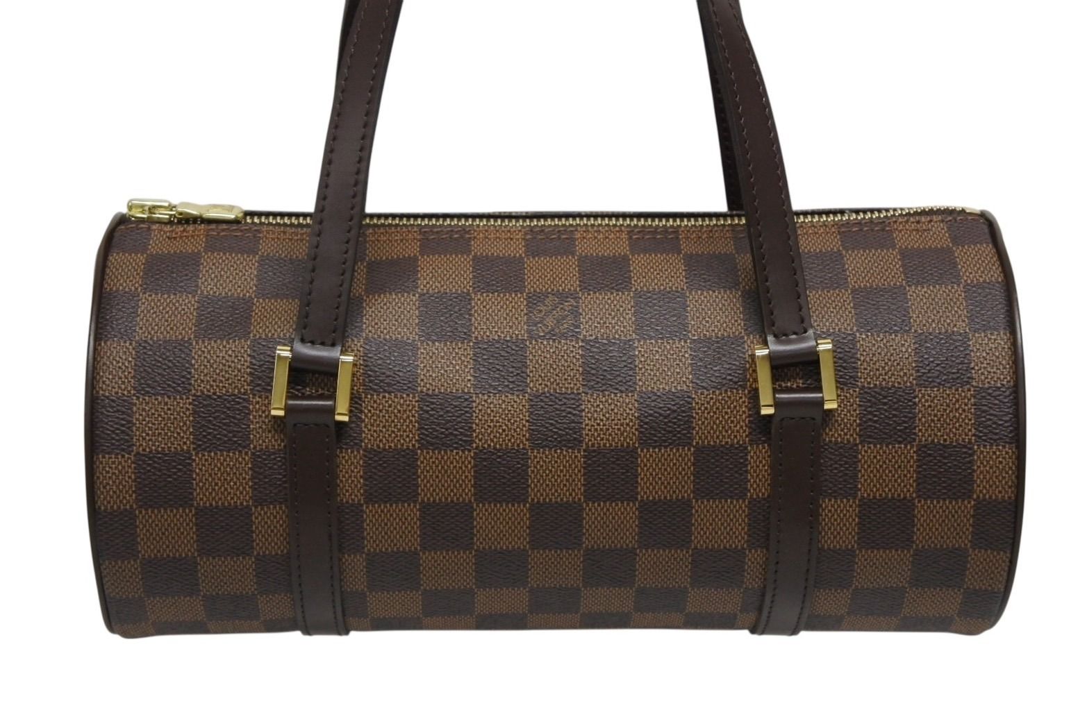 Louis Vuitton Handbag Papillon 30 Damier Canvas Brown Gold 4 — view 2