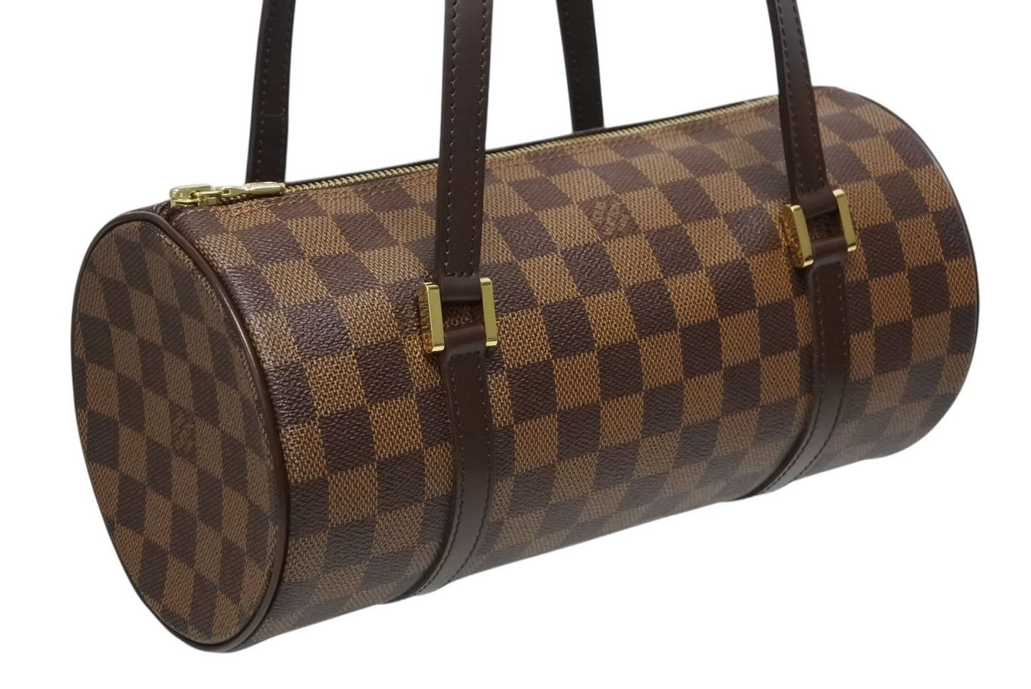 Louis Vuitton Handbag Papillon 30 Damier Canvas Brown Gold 4 — view 4