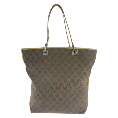 Gucci Brown Multicolor Silver Hardware GG Canvas Leather 31243 Tote Bag