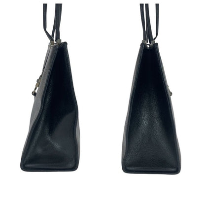 Gucci Jackie Black Silver Hardware Leather 002 1074 Tote Bag Shoulder Bag Women