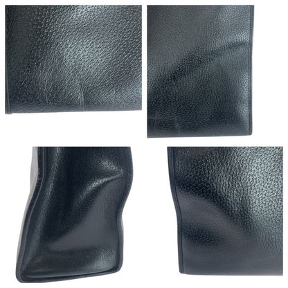 Gucci Jackie Black Silver Hardware Leather 002 1074 Tote Bag Shoulder Bag Women