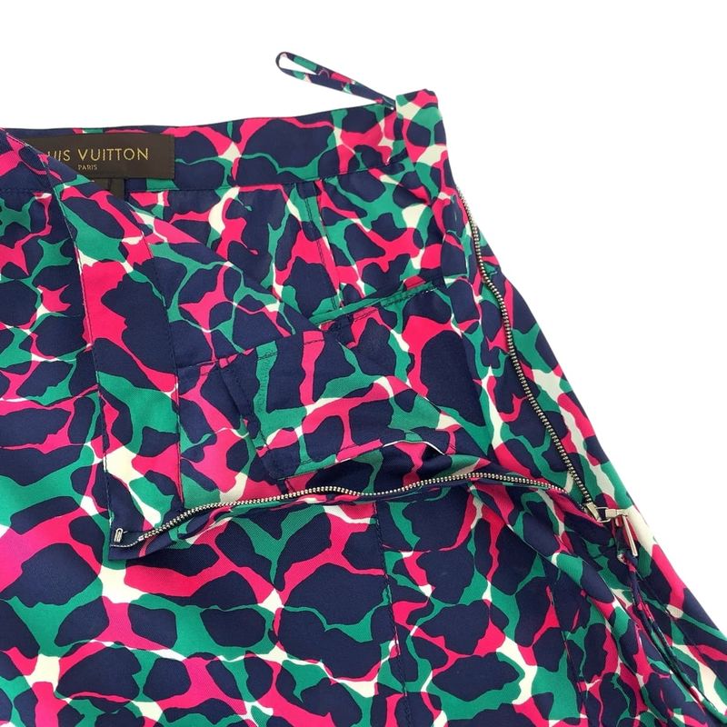 Louis Vuitton Size 36 Multicolor Silk Skirt Knee Length Women's 506410