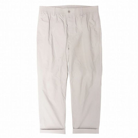 Hermes Easy Pants Cotton Button Fly Cropped Tapered Bottoms 44 L Off White Men's