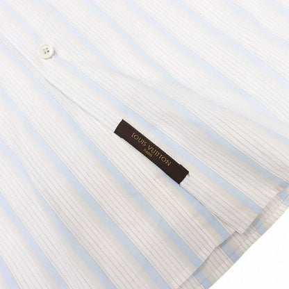 Louis Vuitton French Striped Shirt Button-Down Long-Sleeved Top Size S Blue