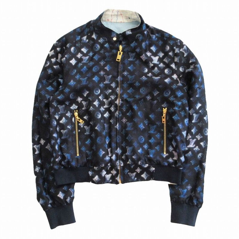 Louis Vuitton 22ss Reversible Map Print Jacket Monogram Reversible Map Jacket
