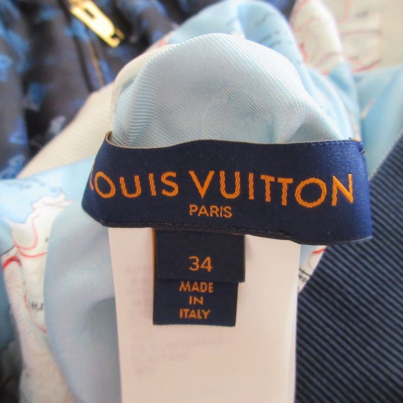 Louis Vuitton 22ss Reversible Map Print Jacket Monogram Reversible Map Jacket