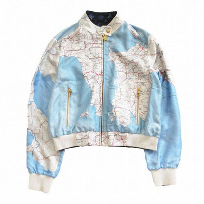 Louis Vuitton 22ss Reversible Map Print Jacket Monogram Reversible Map Jacket