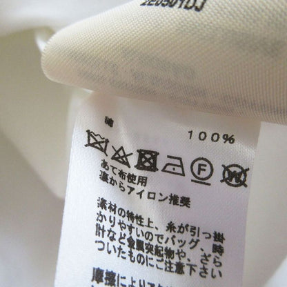 Hermes Cliquetis Button 2e0501dj Short Sleeve Shirt Dress Knee Length White