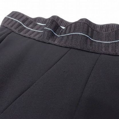 Prada Asymmetrical Pleated Skirt Long Length Logo Waist Made in Italy Bottoms