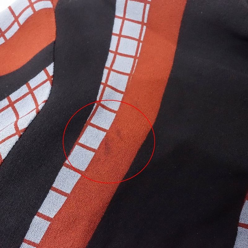 Gucci 100% Silk Blouse with All Over Pattern Shirt Long Sleeves Geometric