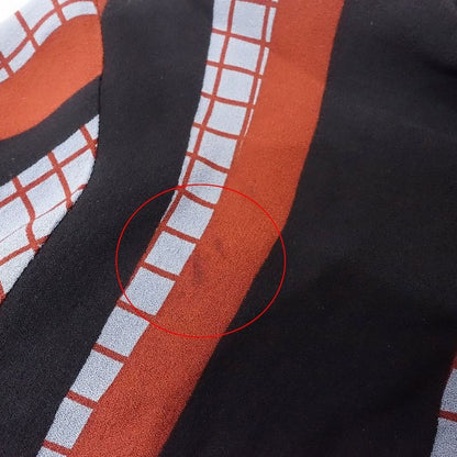 Gucci 100% Silk Blouse with All Over Pattern Shirt Long Sleeves Geometric