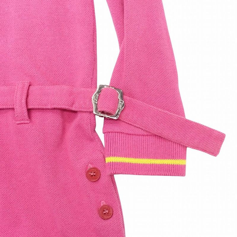 Vintage Christian Dior Galliano Period Logo Embroidery Polo Shirt Dress Kids