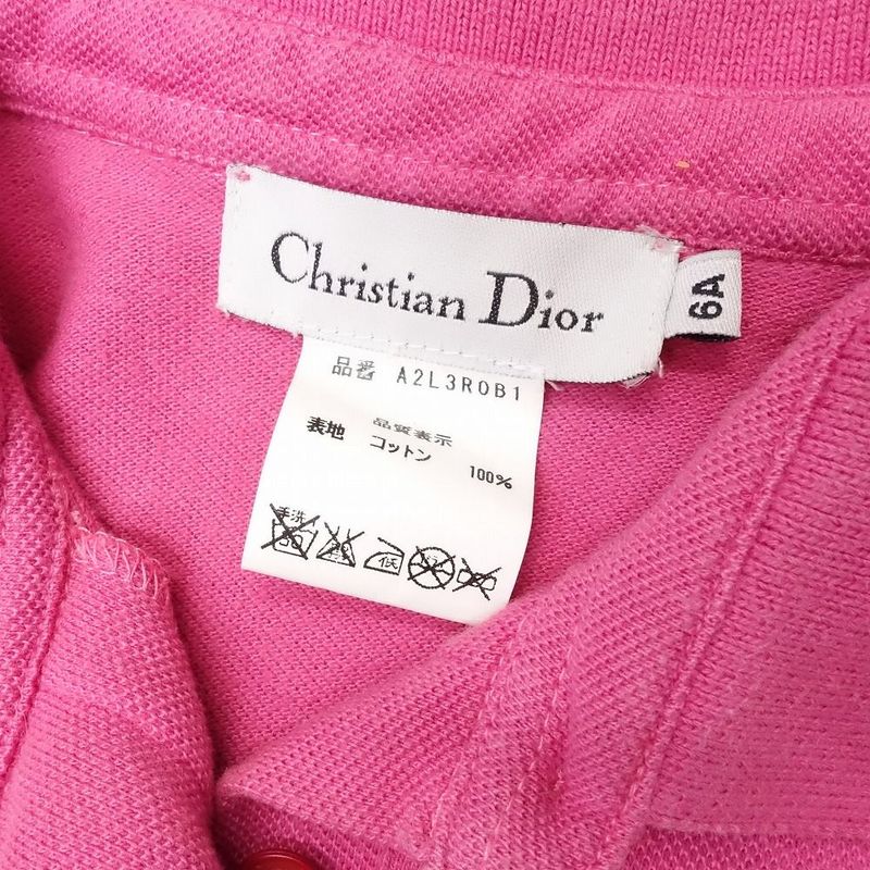 Vintage Christian Dior Galliano Period Logo Embroidery Polo Shirt Dress Kids