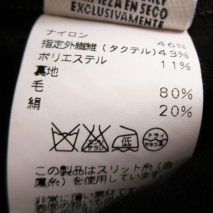 Hermes Lace Embroidery H Logo Flared Skirt Tok030 Brown Size M Women's