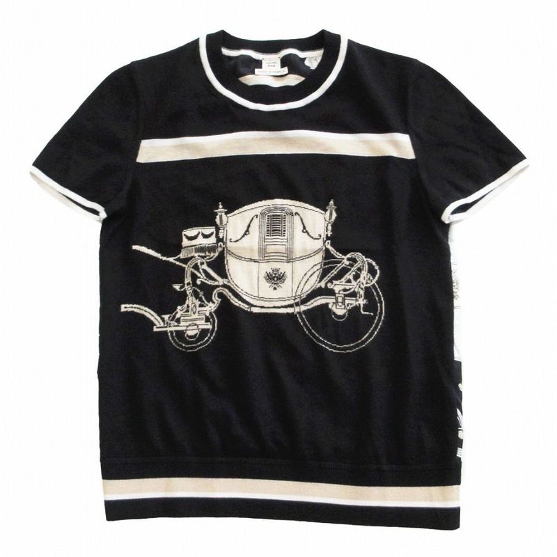 Hermes Cut and Sewn Twill Raine Ex-Libris 3e2800d7 Black Silk Cashmere Short