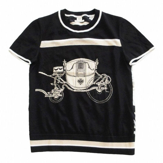 Hermes Cut and Sewn Twill Raine Ex-Libris 3e2800d7 Black Silk Cashmere Short