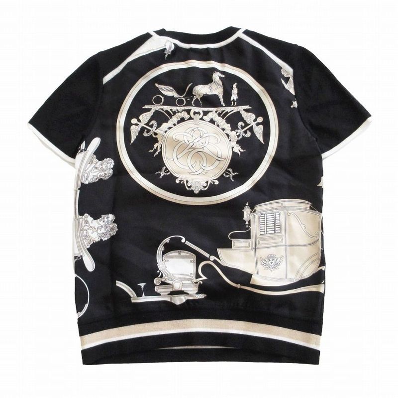 Hermes Cut and Sewn Twill Raine Ex-Libris 3e2800d7 Black Silk Cashmere Short