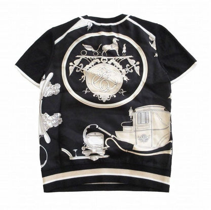 Hermes Cut and Sewn Twill Raine Ex-Libris 3e2800d7 Black Silk Cashmere Short